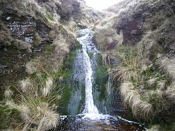 A waterfall in the Alden Ratchers tributary
