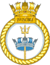 Badge of HMS Invincible (R05)