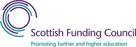 The Scottish Funding Council's English-language logo.