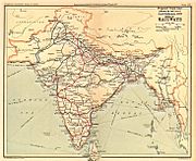 Indian railways trunk lines, 1853