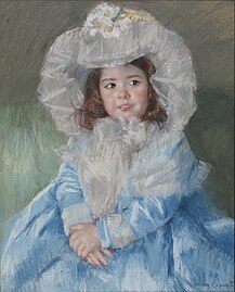 Margot in Blue (1902) by Mary Cassatt.