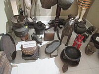 Ifugao people baskets in a museum