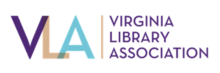 three letters V L and A with the word Virginia Library Assocaition stacked next to them