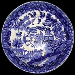 Willow pattern plate