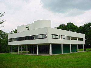 The Villa Savoye in Poissy by Le Corbusier (1928–31)