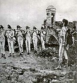 Murat showed courage at his execution, facing the firing squad standing and without a blindfold.