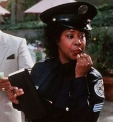Ramsey as her character, Laverne Hooks, in the Police Academy franchise.