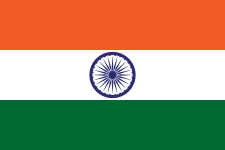 Flag of India (1947). The top-most colour in the flag is officially called bhagwa, or saffron. (However, to some people, it is indistinguishable from orange.) It was originally chosen by Mohandas Gandhi, and originally stood for the Hindu community in India, then for the sacrifice of the people.