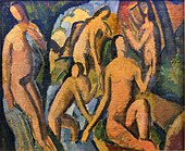 Baigneuses (Esquisse), c. 1908, oil on canvas, 38 × 46 cm, Musée d'Art Moderne de la Ville de Paris