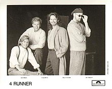 Promotional picture of 4Runner, 1995. L-R: Lee Hillard, Craig Morris, Billy Crittenden, and Jim Chapman.