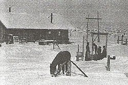 Stauffer homestead in the winter, 1915