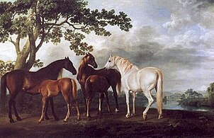 Mares and Foals in a Landscape (1763–68), oil on canvas, 102 x 162 cm., Tate Britain