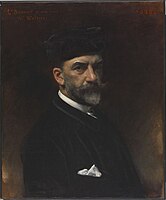 Self-portrait dedicated to William Walters (1885) Walters Art Museum