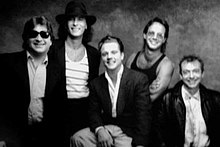 John Witmer (second from right) with The BelAirs (later The Fabricators), circa 1990.