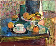 Henri Matisse, 1899, Still Life with Compote, Apples and Oranges, Baltimore Museum of Art