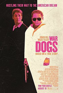 An artwork poster of the film which parodies "Scarface" and shows the two main actors with the title slogan and the credits.
