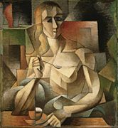 Jean Metzinger, Le goûter (Tea Time), 1911, Philadelphia Museum of Art. André Salmon dubbed this painting "The Mona Lisa of Cubism"
