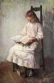 Meisie wat lees /Girl reading