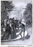 Illustration of scene from As You Like It by William Shakespeare