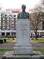 Bust of Robert A. Long, in front of the Monticello Hotel