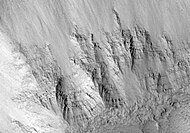 Layers in Echus Chasma as seen by HiRISE.