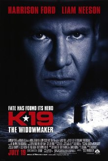 Harrison Ford glaring at the viewer with angry stare while his and Liam Neeson's names are written above him while the film's title, credits, tagline and release beneath him.