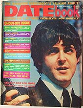 The cover of Datebook magazine quoting John Lennon.