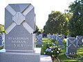 Tomb of the Unknown Soldier and other UPA graves in the Ukrainian Orthodox Cemetery in South Bound Brook, New Jersey