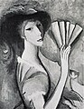 Marie Laurencin, Femme à l'éventail (Woman with a fan). Also reproduced in Du "Cubisme"