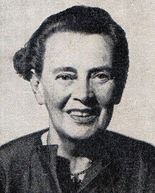 A black and white photograph of Storm Jameson.