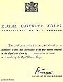 ROC Certificate of War Service.