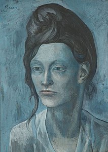 1904, Woman with a Helmet of Hair, gouache on tan wood pulp board, 42.7 x 31.3 cm, Art Institute of Chicago
