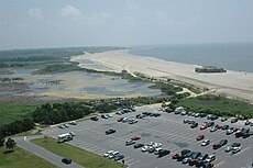 The view from the top of the Cape May Lighthouse on July 4, 2005