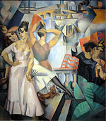 André Lhote, 1913, L'Escale, oil on canvas, 210 x 185 cm