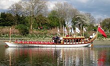 The Queen's barge 'Gloriana'
