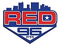 WRXD old logo when it was news and talk station "Red 96 FM".