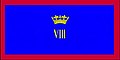 The camp flag of the 8th Canadian Hussars (Princess Louise's).
