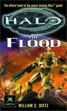 Cover shows a human in futuristic gear shooting a weapon