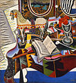 Image 22Joan Miró, Horse, Pipe and Red Flower, 1920, abstract Surrealism, Philadelphia Museum of Art (from History of painting)