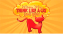A logo for the American game show "Think Like a Cat"