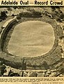 Australian rules football: View from helicopter of the 1965 SANFL Grand Final with a then record 62,543 crowd witnessing Port Adelaide 12.8 (80) def Sturt 12.5 (77).
