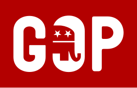 The GOP banner logo, c. 2013