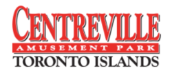 logo of words Centreville Amusement Park / Toronto Islands