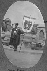 Graduate with a banner of the TUC