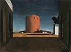 Giorgio de Chirico, The Red Tower (La Tour Rouge), 1913, early Surrealism