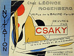Joseph Csaky, Galerie de L'Effort Moderne, December 1920