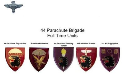 Full Time Units 44 Parachute Brigade