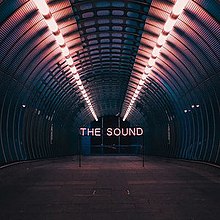 Cover art for the single, showing a neon pink sign that spells "The Sound"