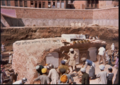 Original platform of the Akal Bunga that was consecrated by Guru Hargobind unveiled during construction work on the Akal Takht in the late 20th century