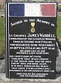 Headstone of Lieutenant Colonel James Waddell